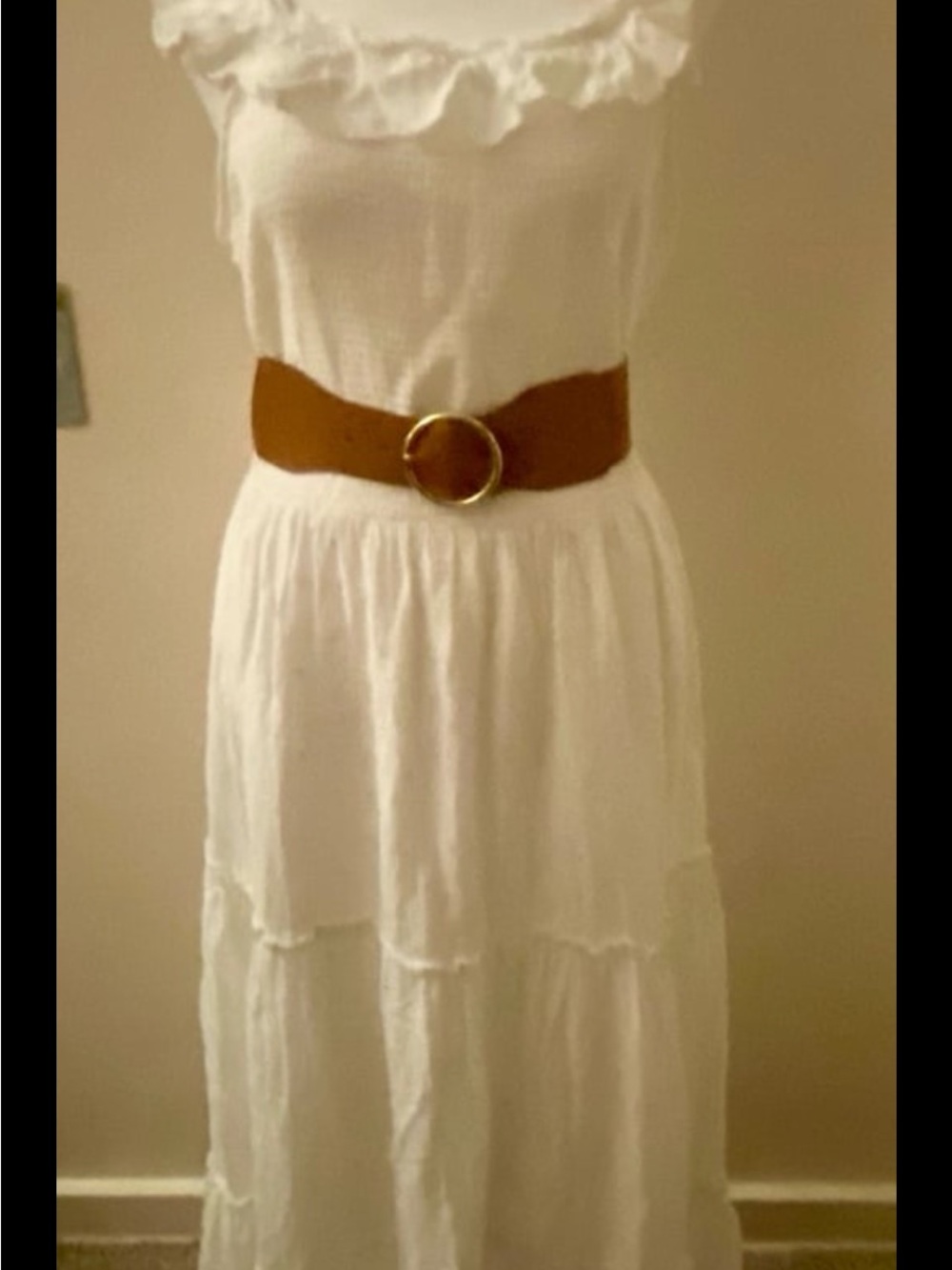 Old Navy White Halter Maxi Dress🌺